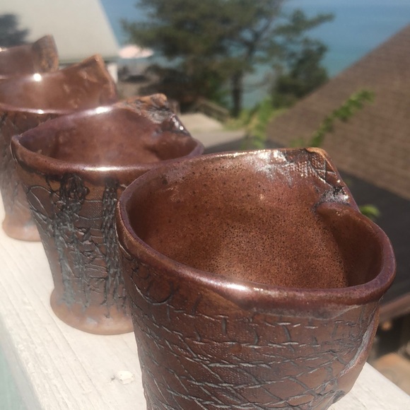 Pottery cups - Picture 3 of 5
